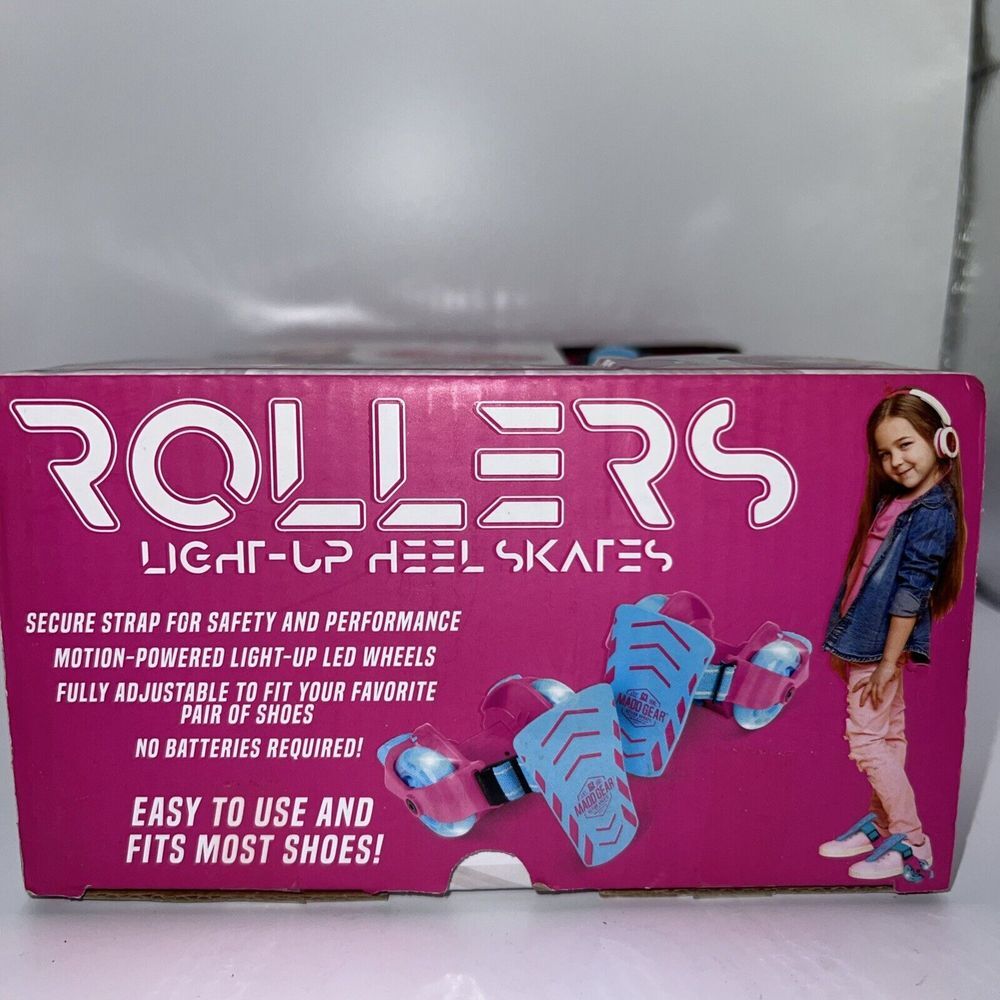 Madd Gear Rollers Light-up Heel Skates Brand New Glow & Roll 6+ Max. Weight110# - Picture 4 of 8